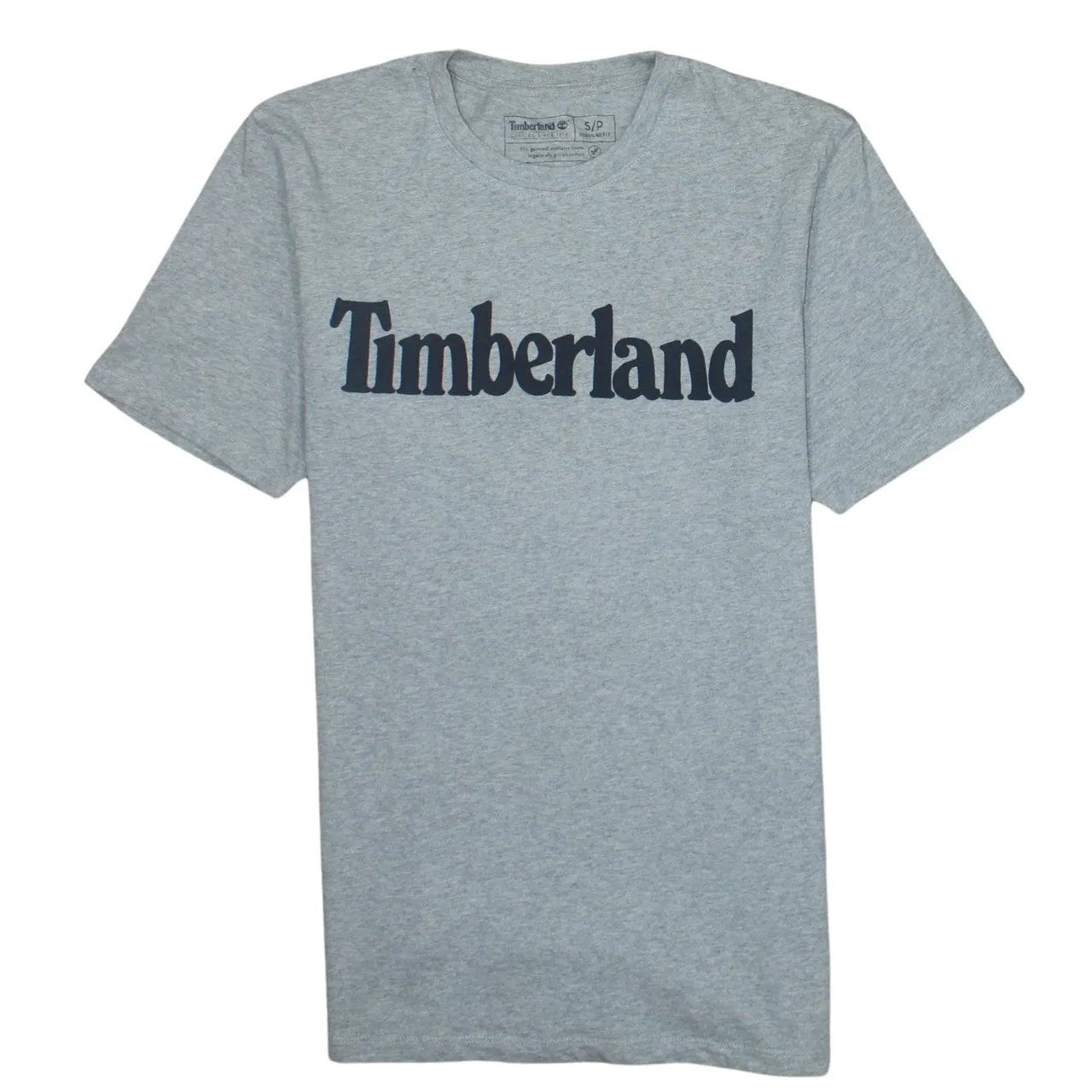 Timberland 90's Spellout Short Sleeves T Shirt Small Grey sold by Vintage Club