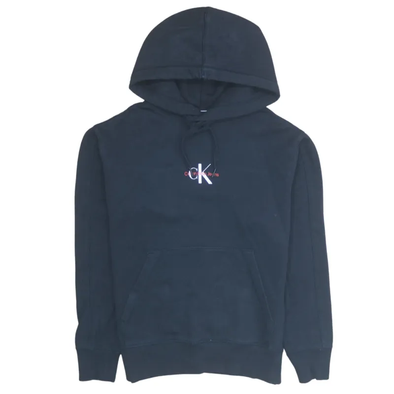 Calvin Klein 90's Drawstring Pockets Pullover Hoodie Medium Black sold by Vintage Club