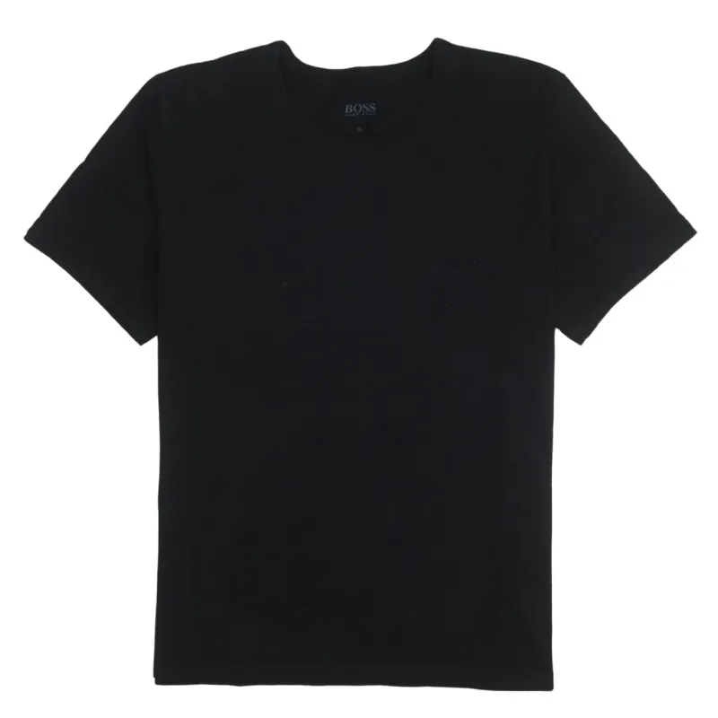 HUGO BOSS 90's Short Sleeves Crew Neck T Shirt XLarge Black sold by Vintage Club