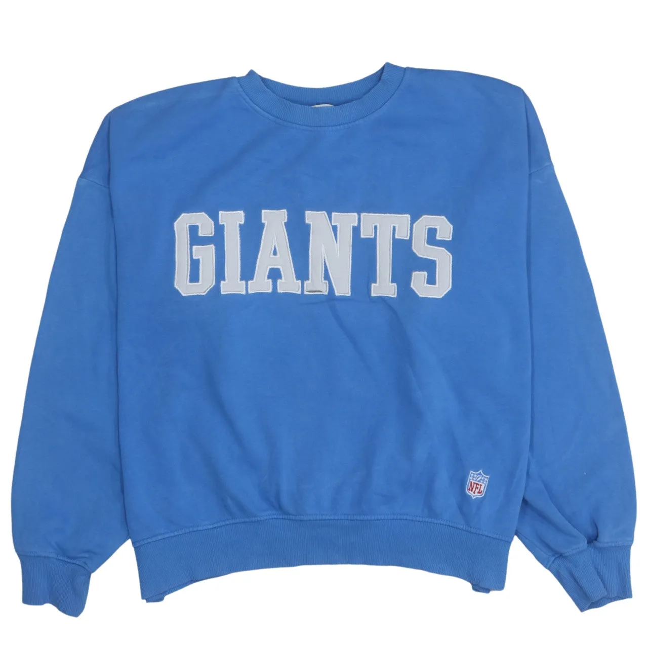 NFL 90's Giants Crew Neck Sweatshirt Small Blue sold by Vintage Club