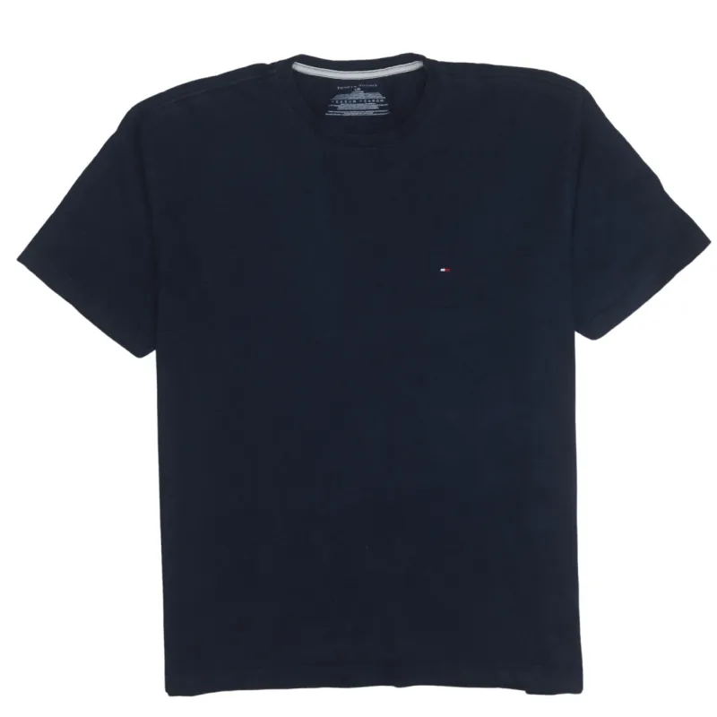 Tommy Hilfiger 90's Short Sleeves Crew Neck T Shirt Large Navy Blue sold by Vintage Club
