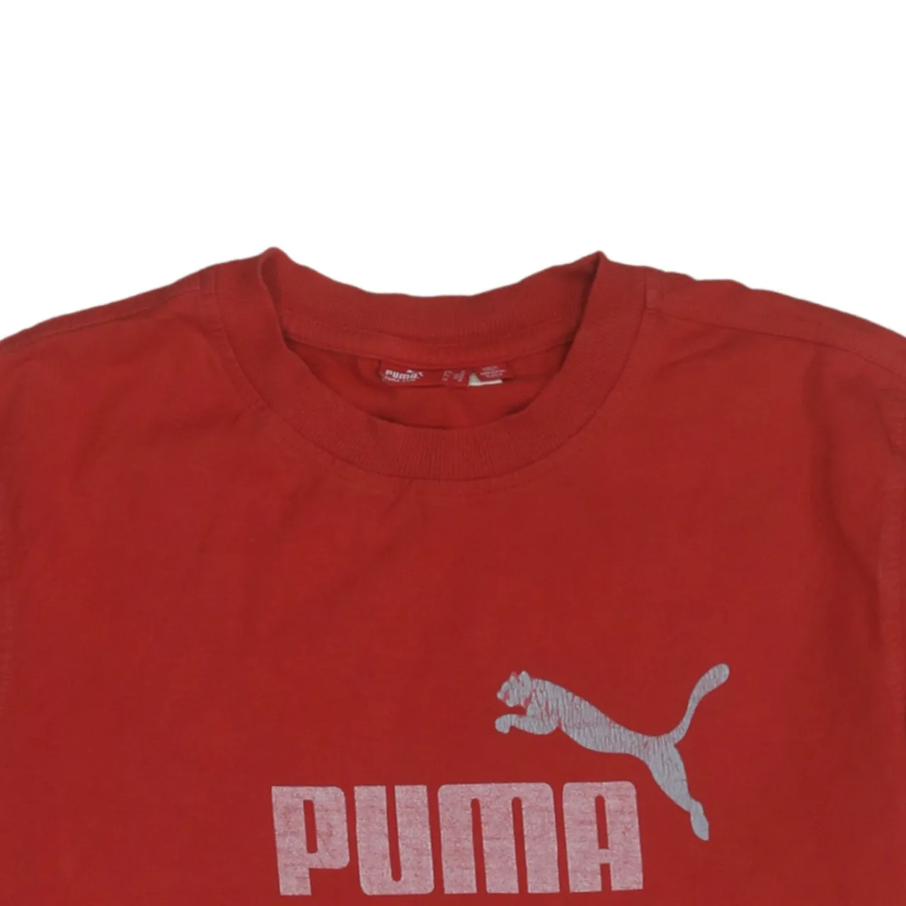 Puma 90's Spellout Short Sleeves T Shirt Medium Red sold by Vintage Club product image thumbnail 3