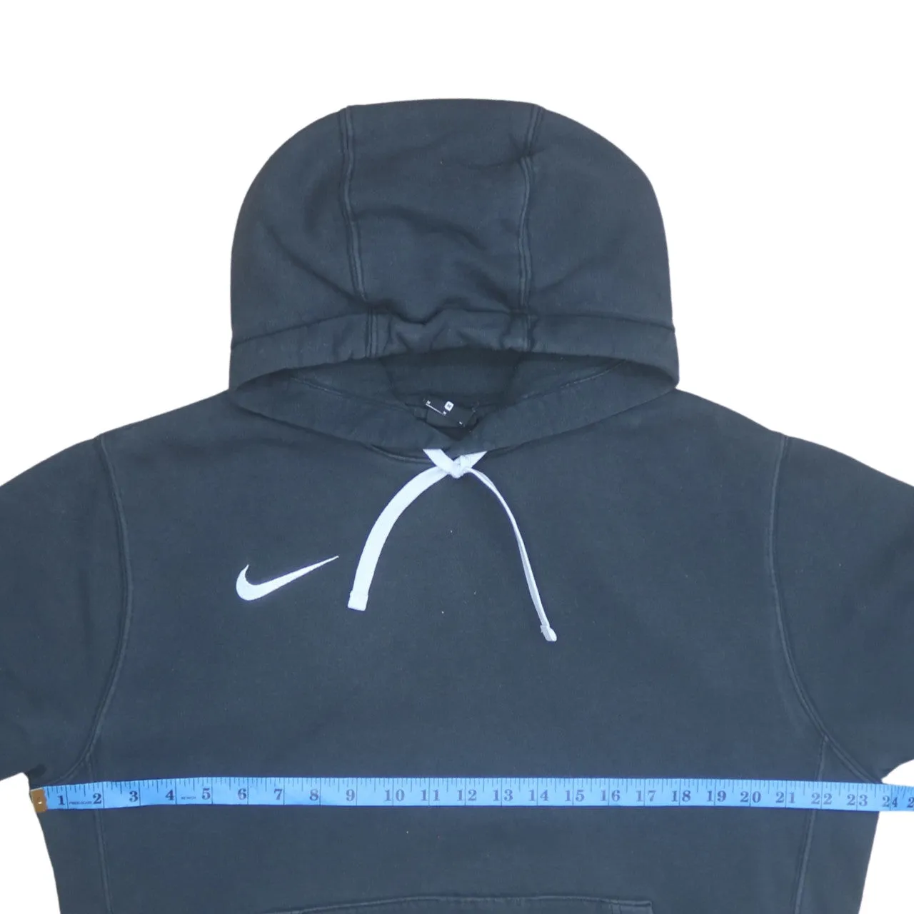 Nike 90's Swoosh Pullover Hoodie Medium Black sold by Vintage Club product image thumbnail 5