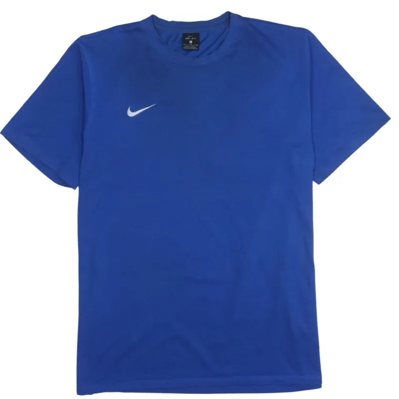 Nike 90's Swoosh Short Sleeves T Shirt XLarge Blue made by Nike