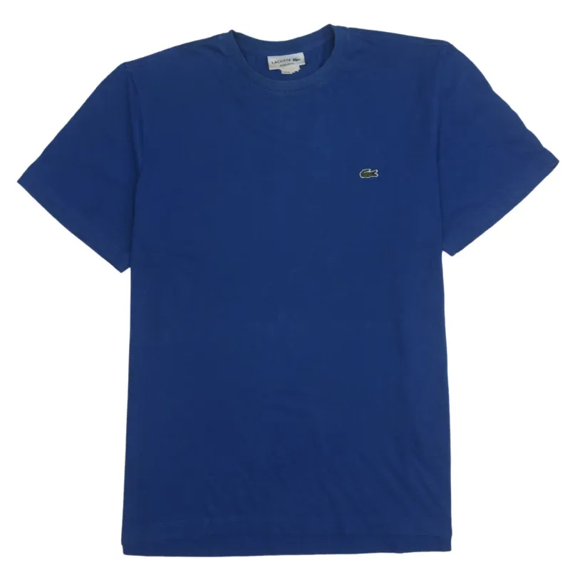 Lacoste 90's Short Sleeves Crew Neck T Shirt XLarge Blue made by Lacoste