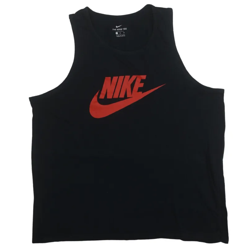Nike 90's Center Middle Swoosh Vest Sleeveless Vest XLarge Black made by Nike