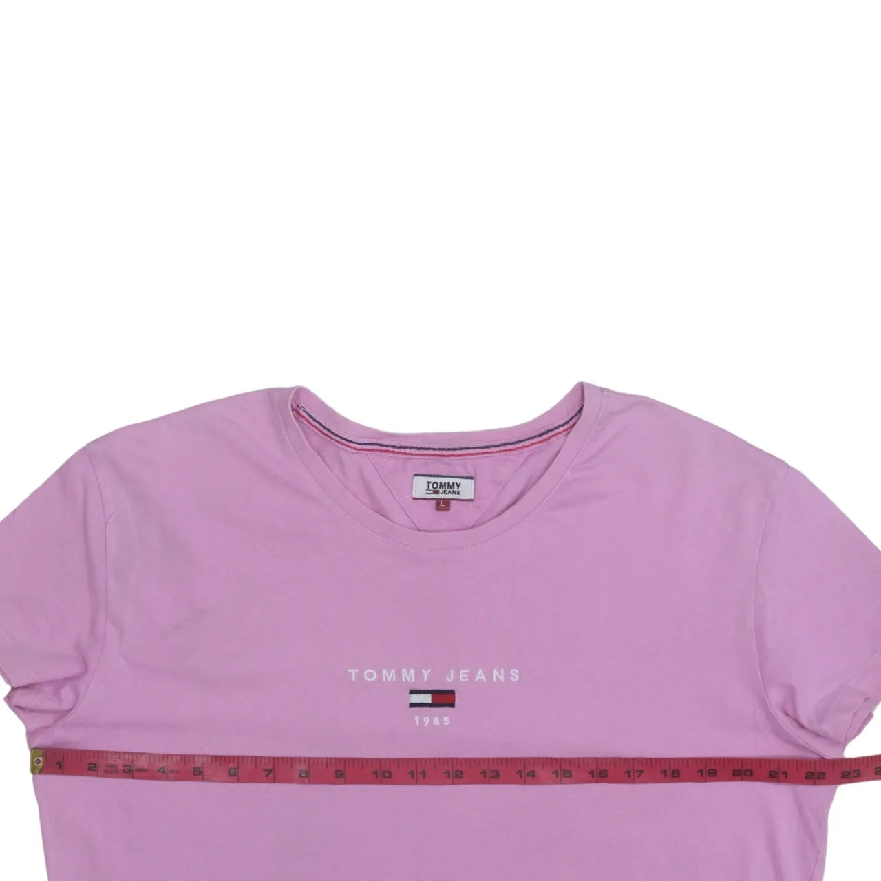 Tommy Jeans 90's Short Sleeves Crew Neck T Shirt Large Pink sold by Vintage Club product image thumbnail 5