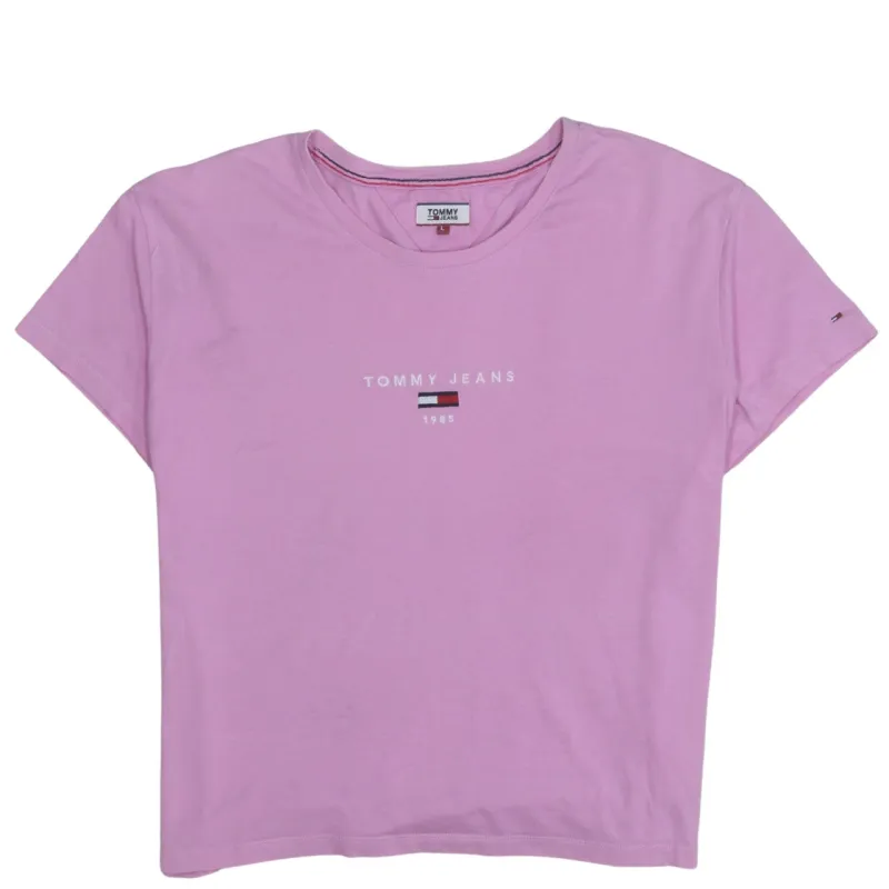 Tommy Jeans 90's Short Sleeves Crew Neck T Shirt Large Pink made by Vintage Club