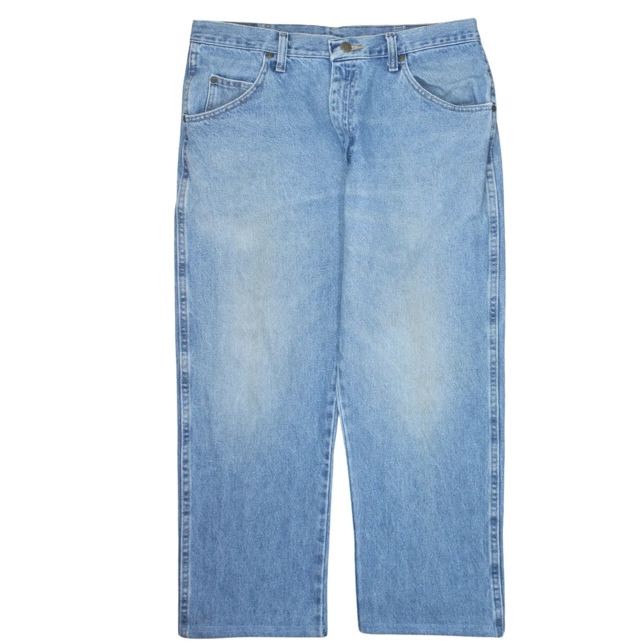 Wrangler 90's Lightwash Straight Leg Baggy Jeans / Pants 36 Blue sold by Vintage Club product image thumbnail 2