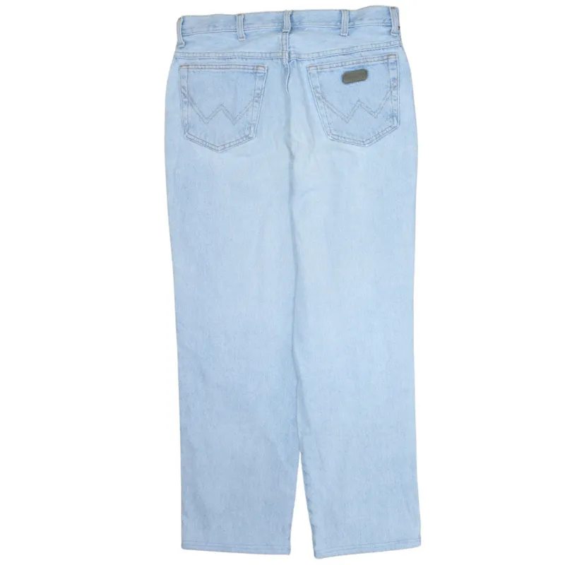 Wrangler 90's Lightwash Straight Leg Baggy Jeans / Pants 34 Blue sold by Vintage Club