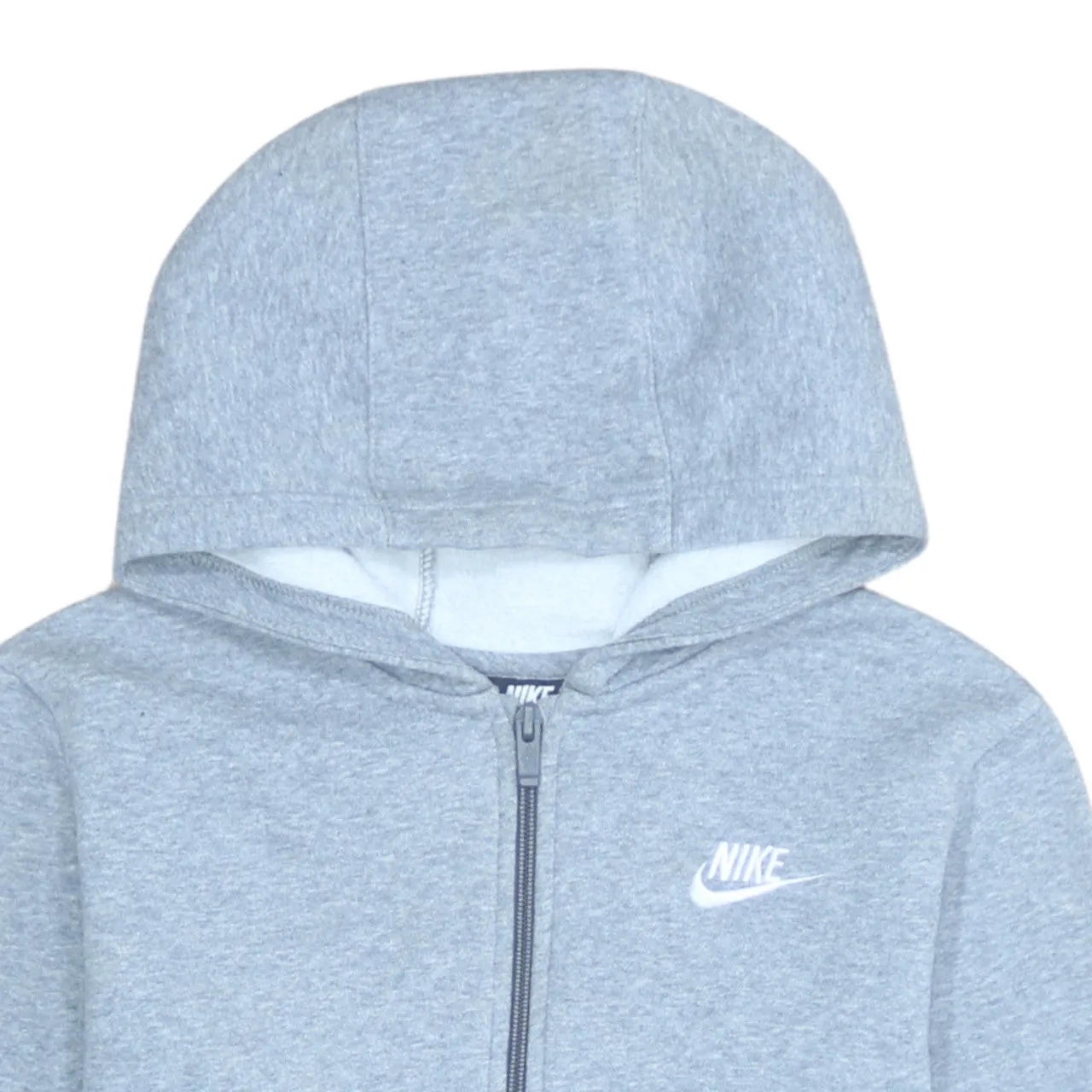 Nike 90's Swoosh Full Zip Up Hoodie Large Grey sold by Vintage Club product image thumbnail 3
