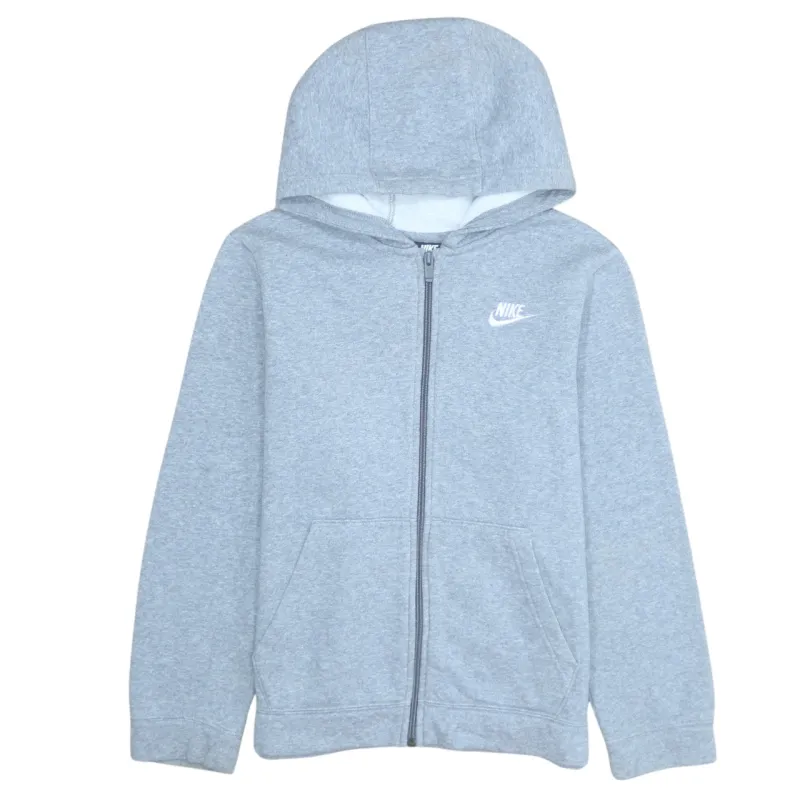 Nike 90's Swoosh Full Zip Up Hoodie Large Grey sold by Vintage Club