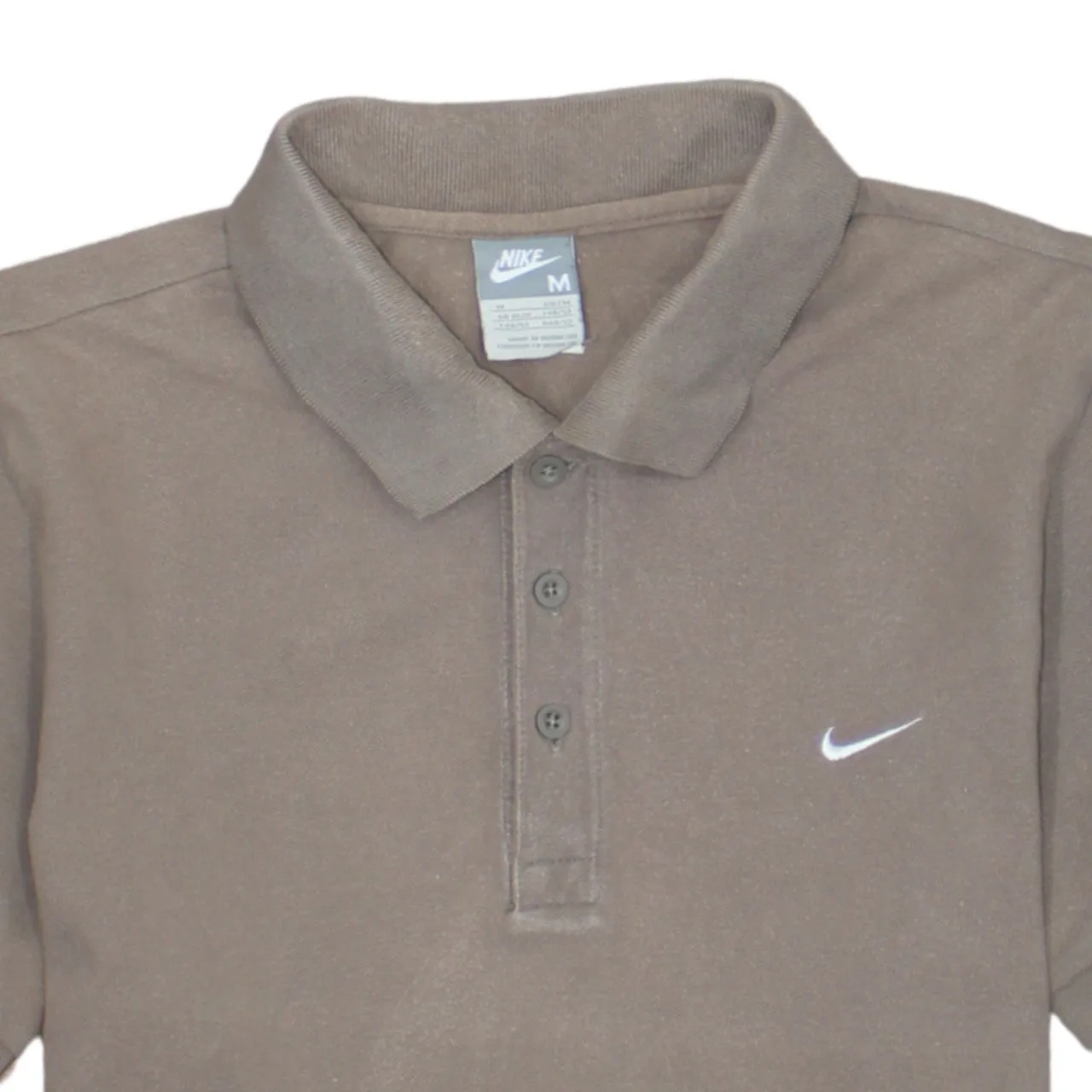 Nike 90's Swoosh Short Sleeves Polo Shirt Medium Brown sold by Vintage Club product image thumbnail 3