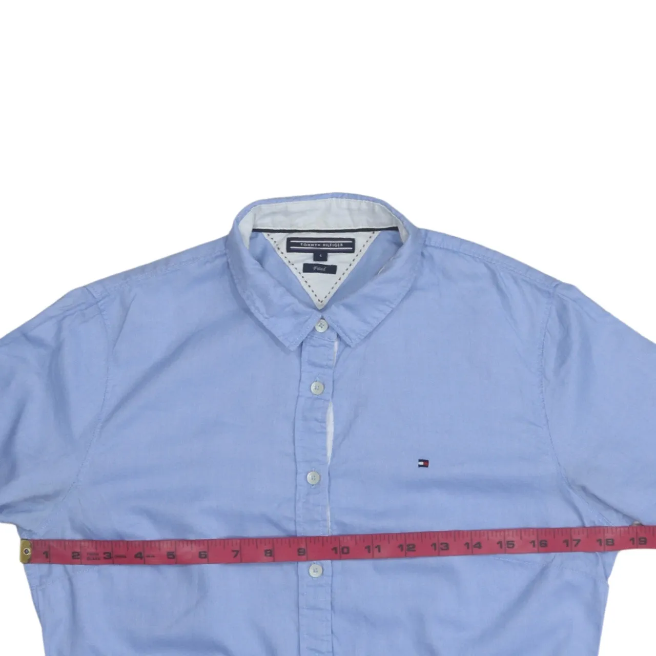 Tommy Hilfiger 90's Long Sleeve Button Up Shirt Small Blue sold by Vintage Club product image thumbnail 5