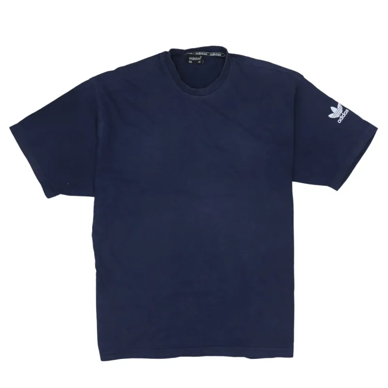 Adidas 90's Short Sleeves Crew Neck T Shirt XLarge Navy Blue sold by Vintage Club