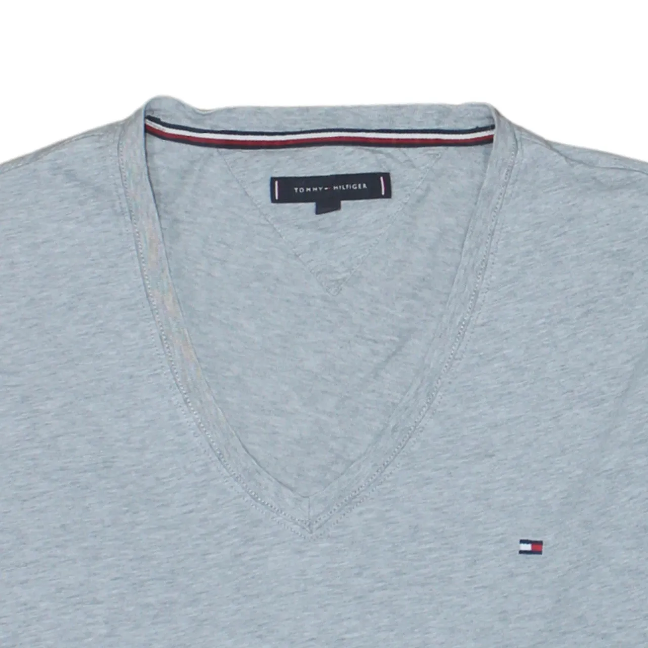 Tommy Hilfiger 90's Short Sleeves V Neck T Shirt XLarge Grey sold by Vintage Club product image thumbnail 3