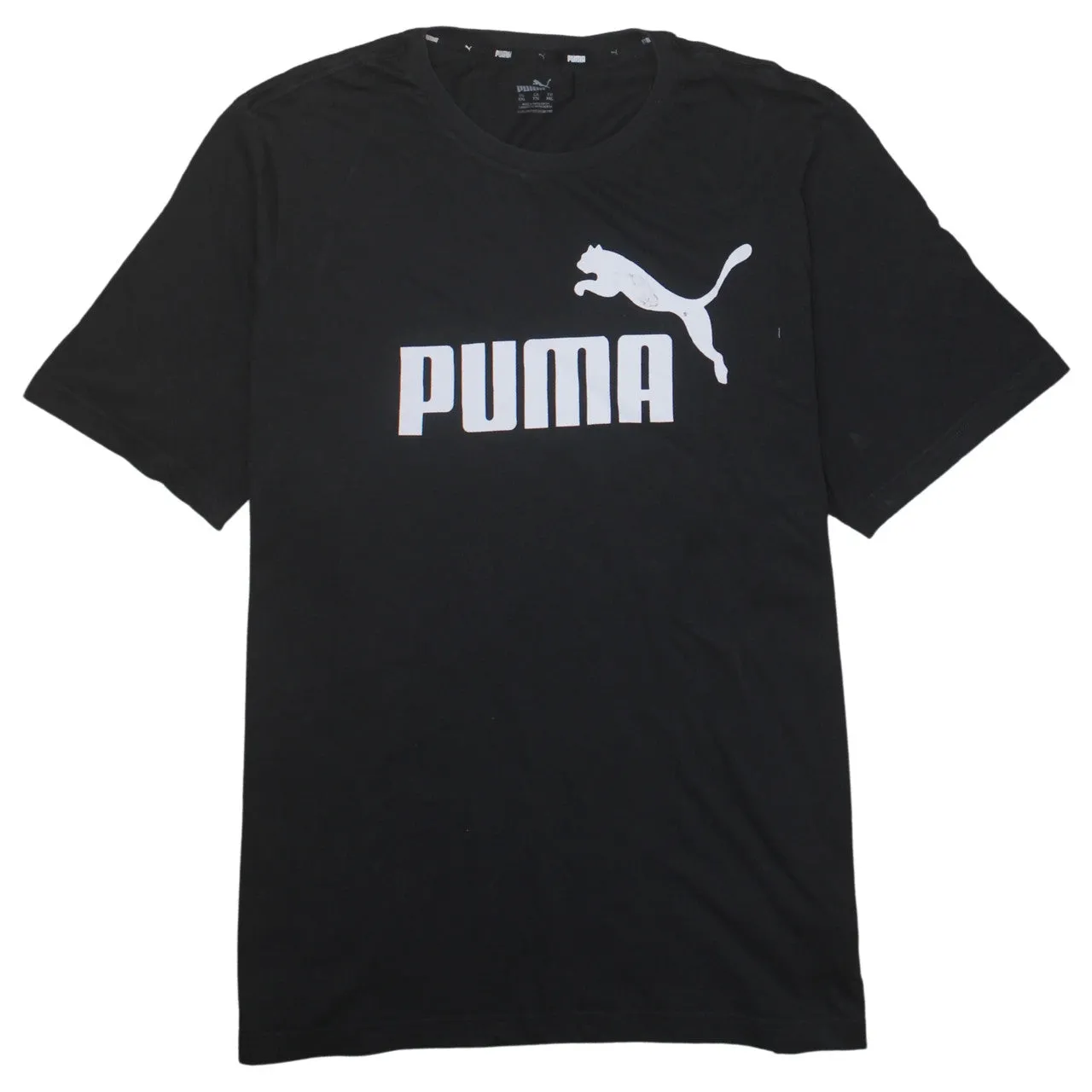 Puma 90's Spellout Short Sleeves T Shirt XXLarge (2XL) Black sold by Vintage Club
