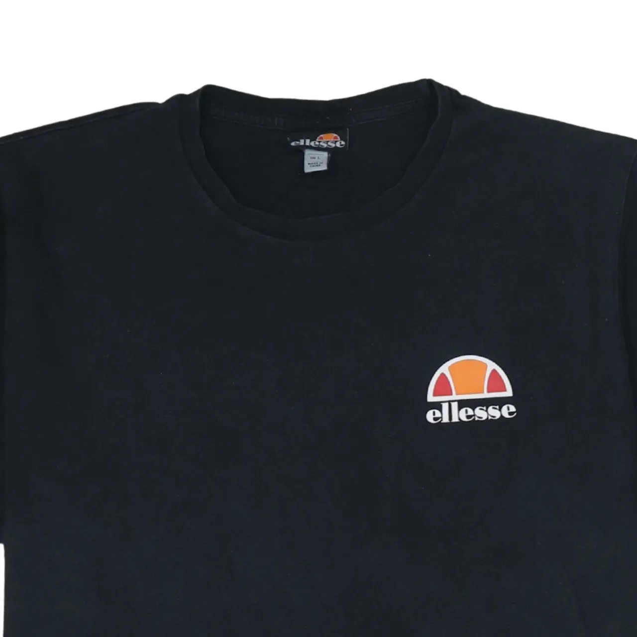 Ellesse 90's Short Sleeves Crew Neck T Shirt Large Black sold by Vintage Club product image thumbnail 3