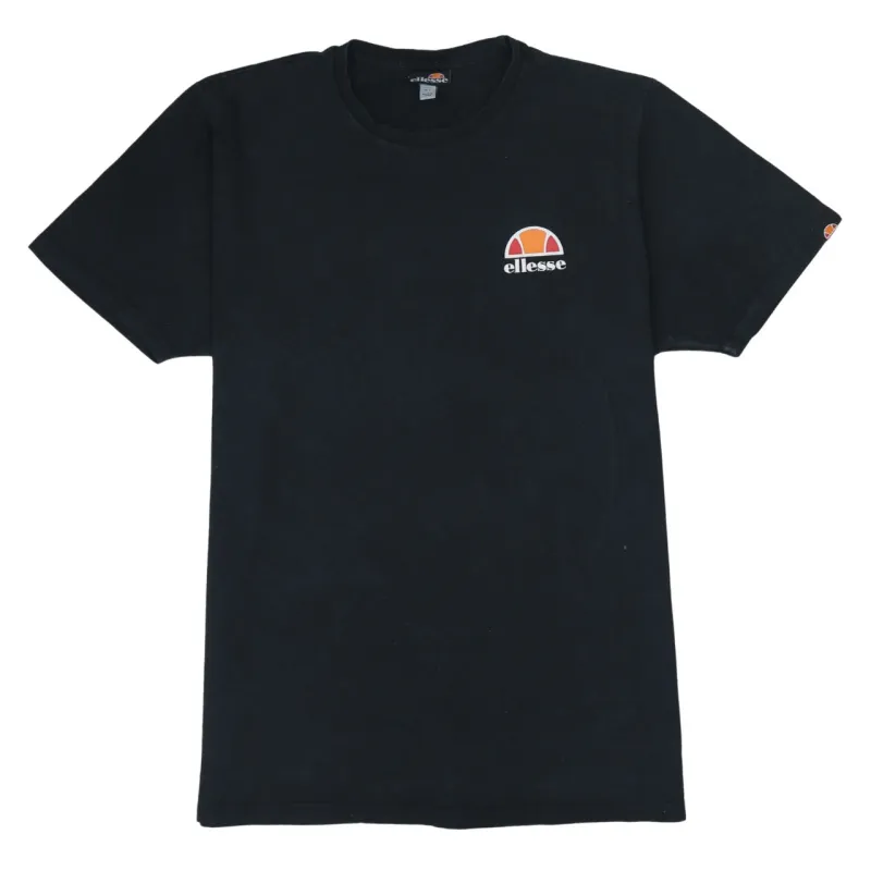 Ellesse 90's Short Sleeves Crew Neck T Shirt Large Black made by Ellesse