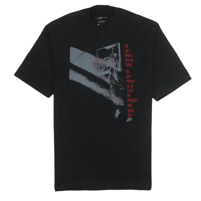 Jordan 90's Short Sleeves Crew Neck T Shirt Small Black made by Jordan