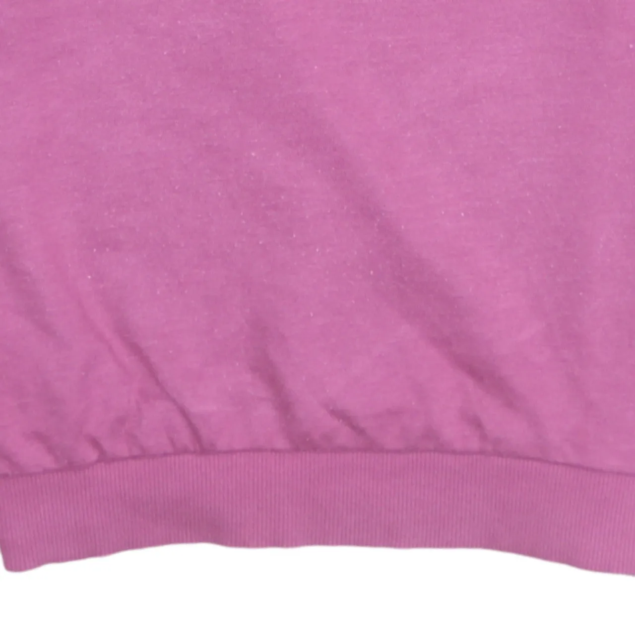 Adidas Pink Sweatshirt Women's Medium Printed Logo Crewneck Ribbed Cuffs Pullover Top sold by Vintage Club product image thumbnail 4