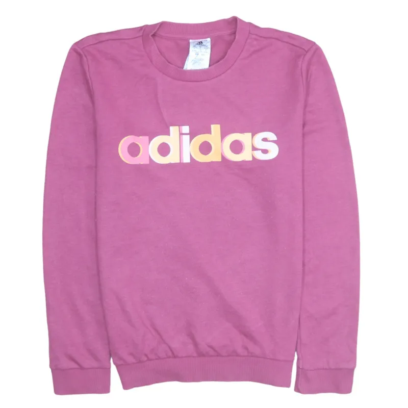 Adidas 90's Spellout Crew Neck Sweatshirt Medium Pink sold by Vintage Club
