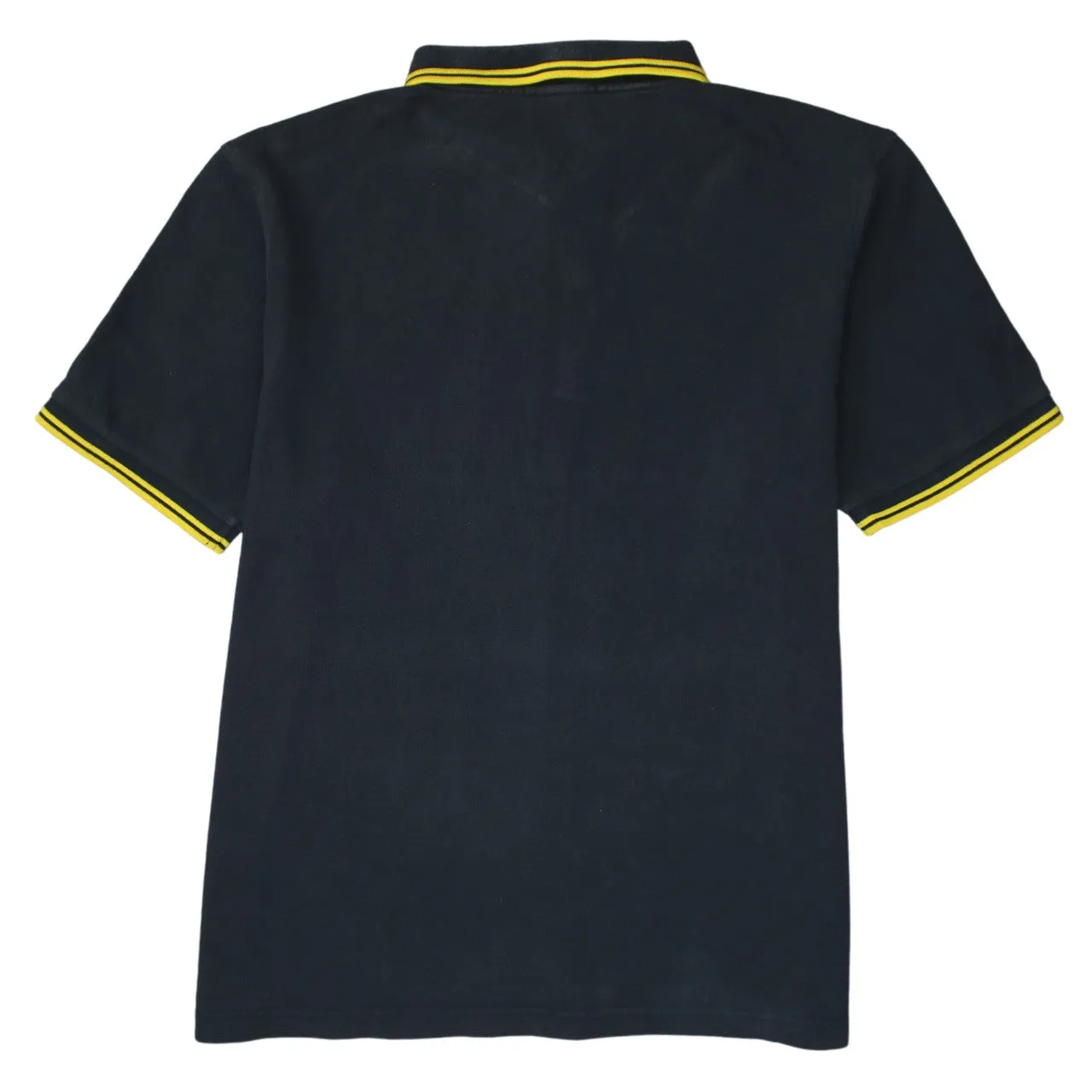 FRED PERRY 90's Short Sleeves Quarter Button Polo Shirt XXLarge (2XL) Black sold by Vintage Club product image thumbnail 2