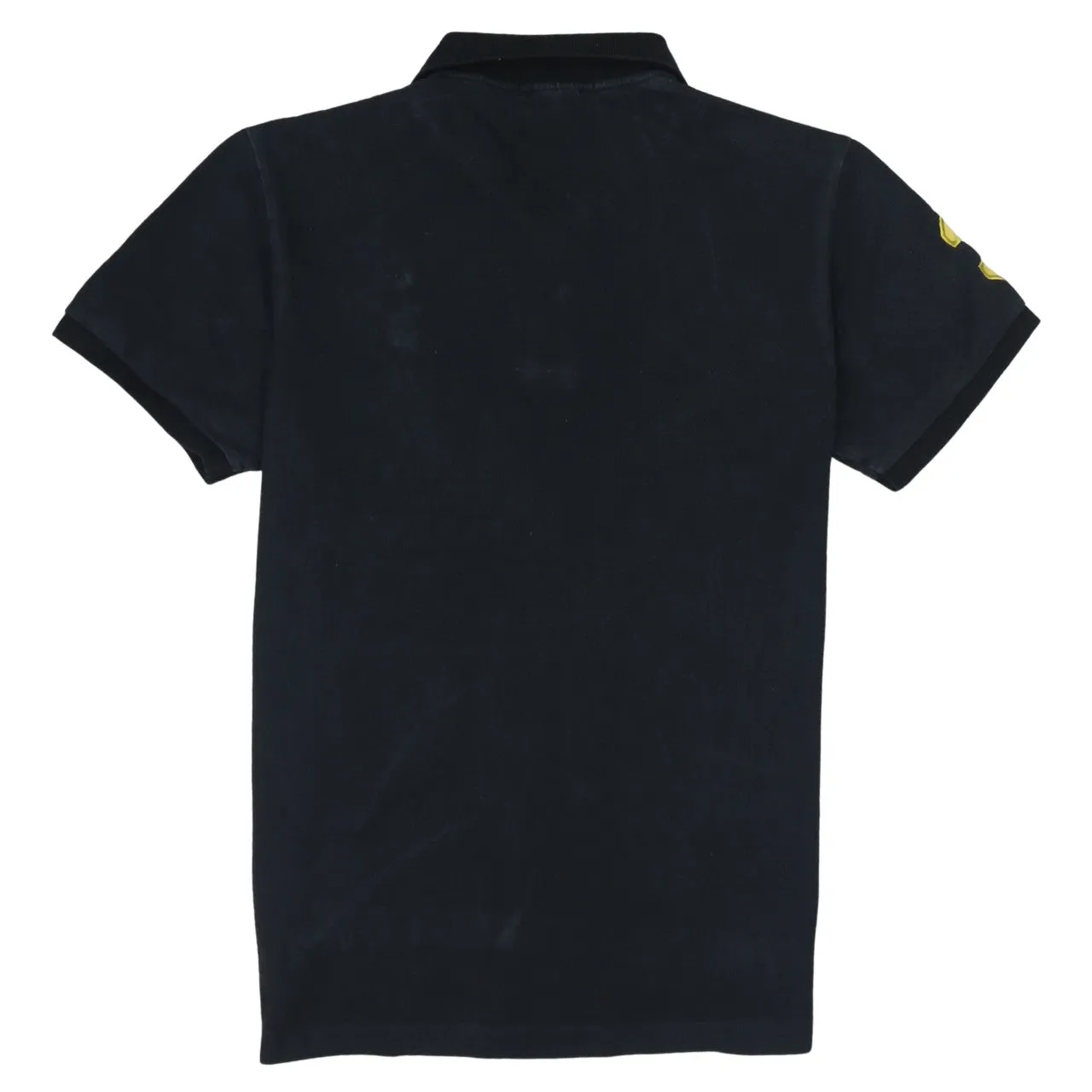 Polo Ralph Lauren 90's Short Sleeves Quarter Button Polo Shirt Large Black sold by Vintage Club product image thumbnail 2