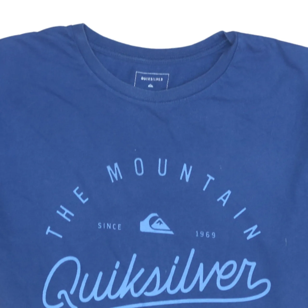 Quiksilver Blue Graphic T Shirt Women's XLarge Printed Logo Surf Casual Tee Top sold by Vintage Club product image thumbnail 3