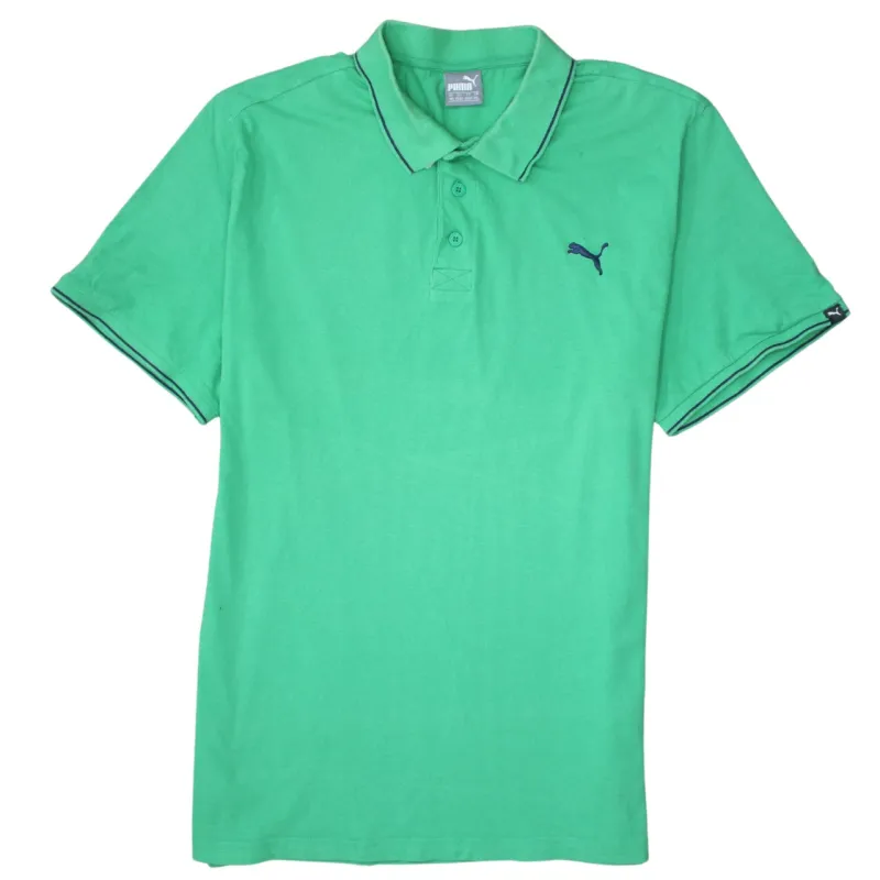Puma 90's Short Sleeves Quarter Button Polo Shirt XXLarge (2XL) Green sold by Vintage Club