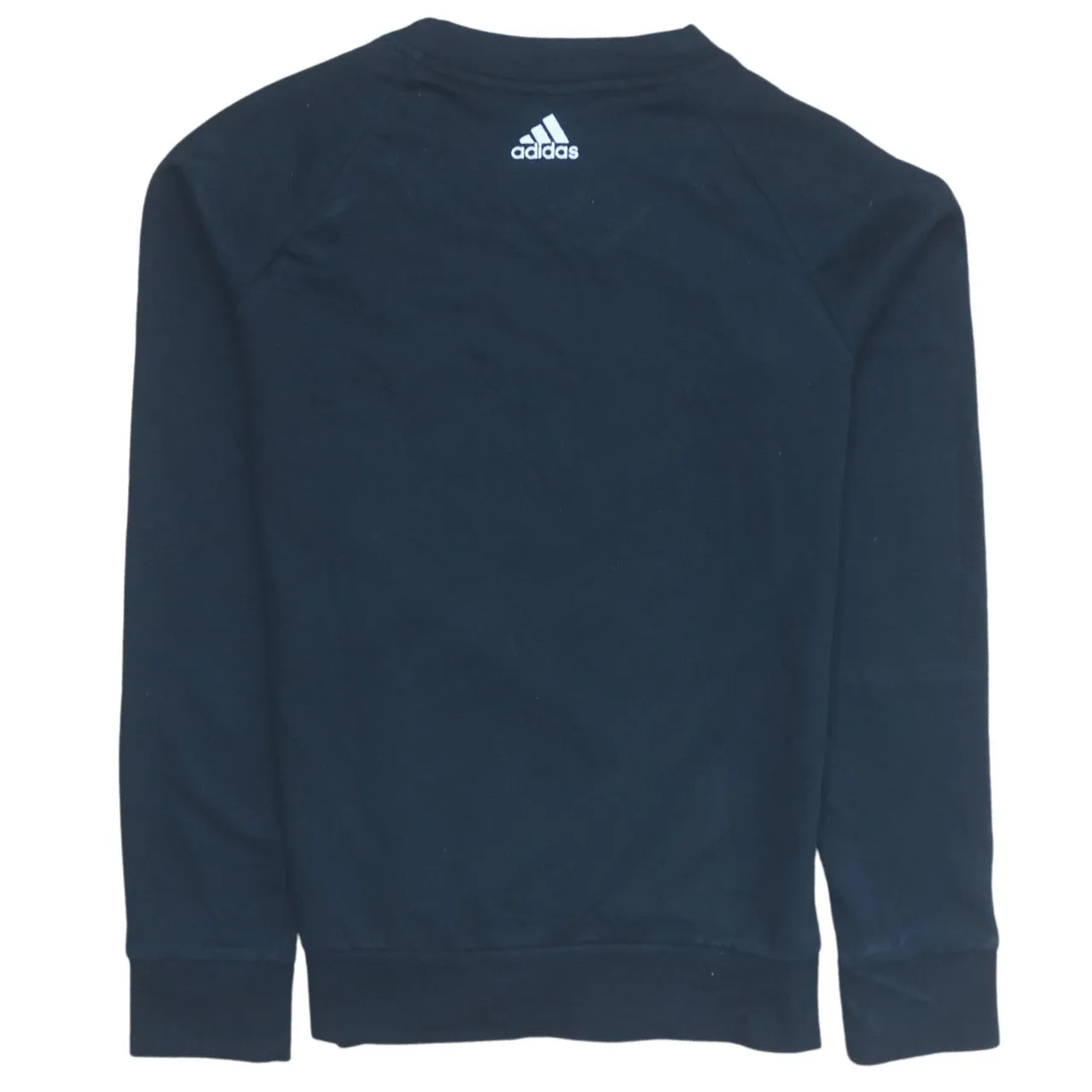 Adidas 90's Spellout Crew Neck Sweatshirt Medium Black sold by Vintage Club product image thumbnail 2