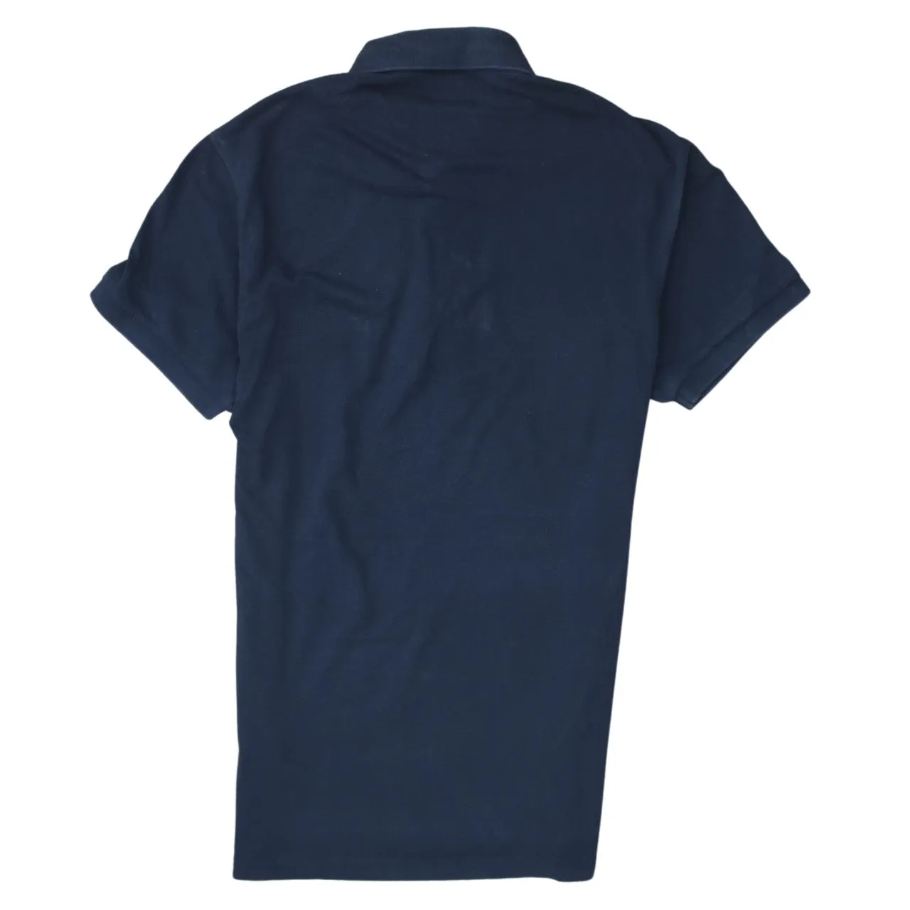 HUGO BOSS 90's Short Sleeves Quarter Button Polo Shirt Small Navy Blue sold by Vintage Club product image thumbnail 2