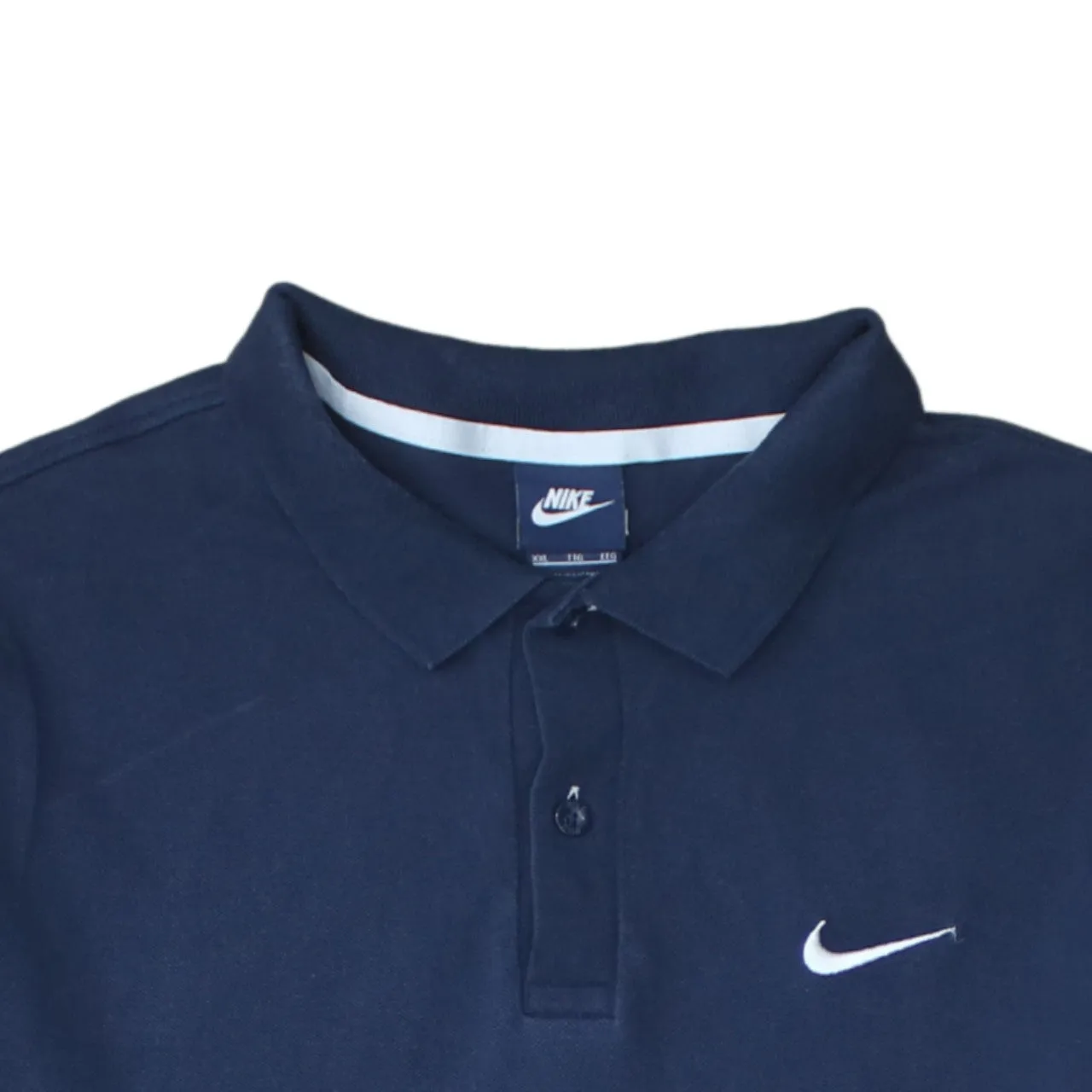 Nike 90's Swoosh Quarter Button Polo Shirt XXLarge (2XL) Navy Blue sold by Vintage Club product image thumbnail 3