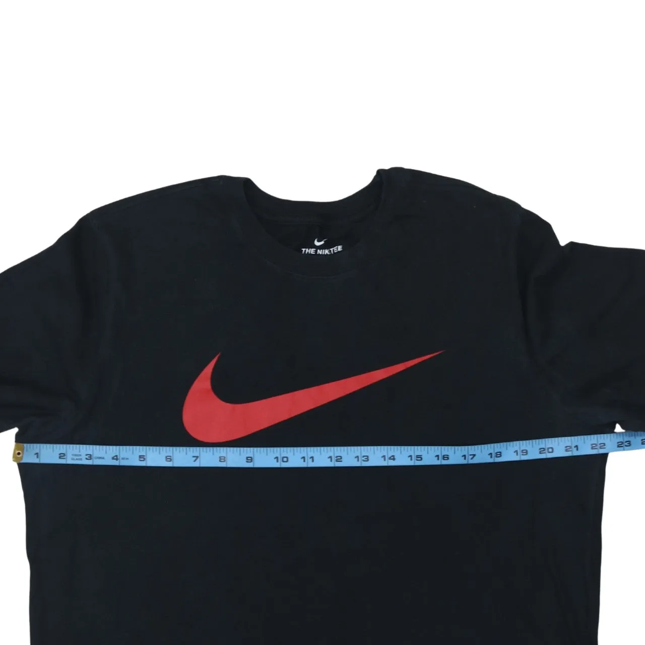 Nike 90's Center Middle Swoosh Crew Neck T Shirt Large Black sold by Vintage Club product image thumbnail 5