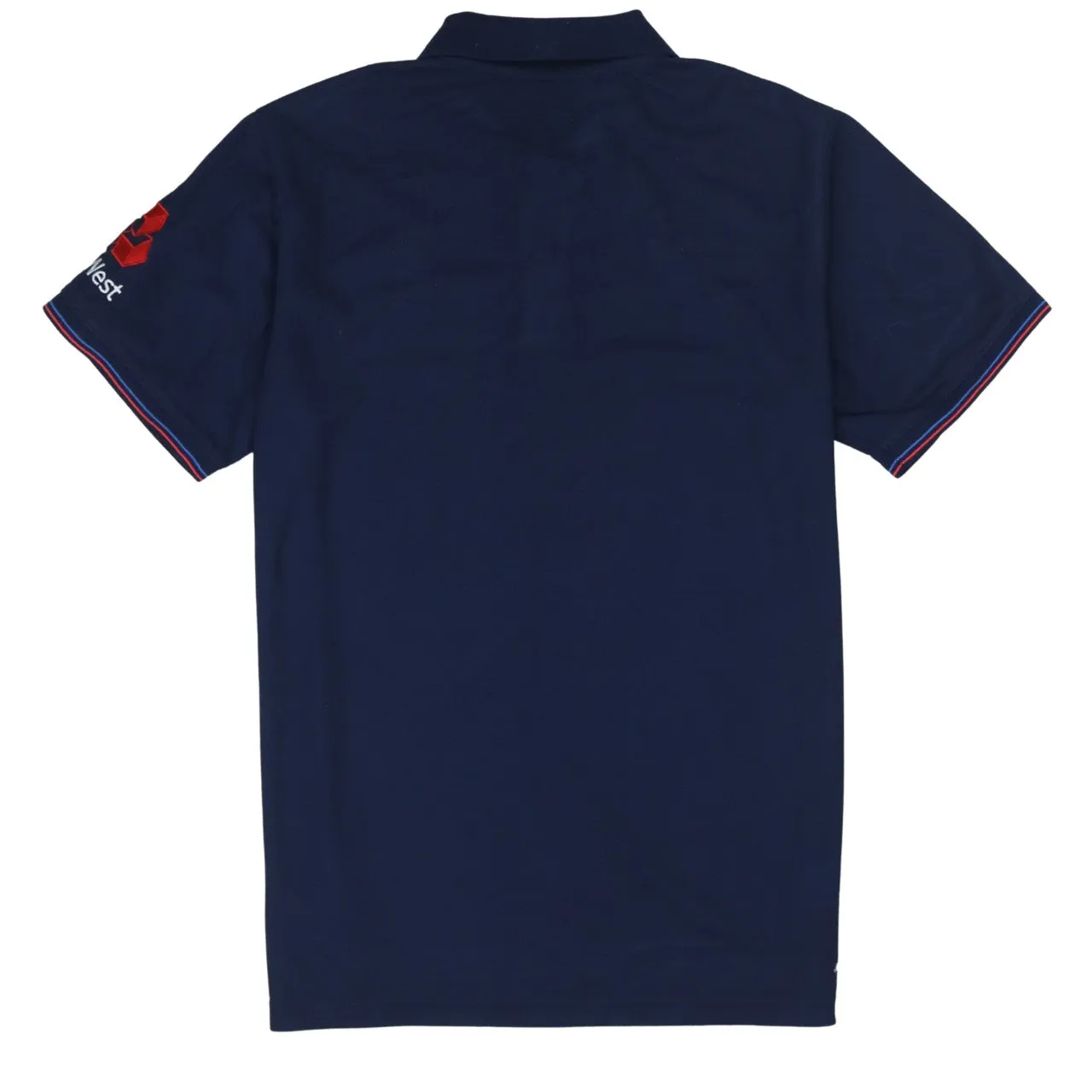 New Balance 90's Short Sleeves Quarter Button Polo Shirt Large Navy Blue sold by Vintage Club product image thumbnail 2