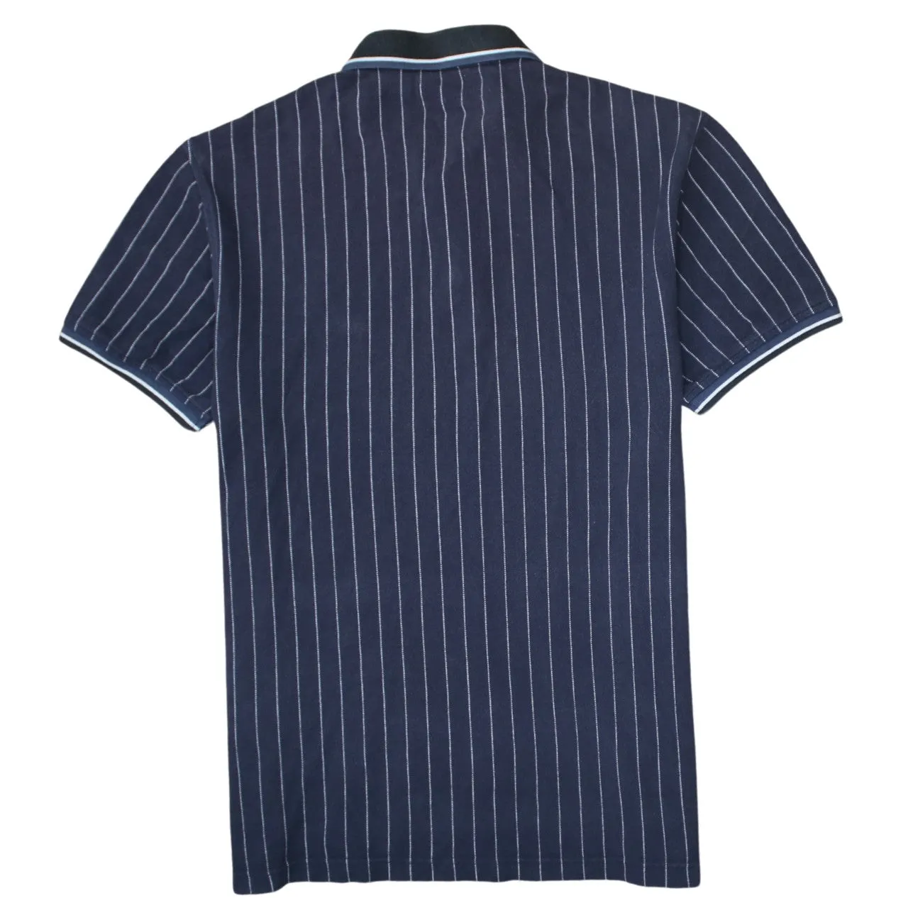 Levi's 90's Short Sleeves Quarter Button Polo Shirt Large Navy Blue sold by Vintage Club product image thumbnail 2