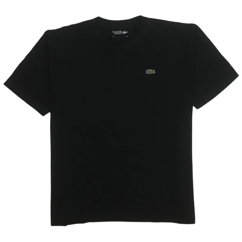 Lacoste 90's Short Sleeves Crew Neck T Shirt XLarge Black made by Lacoste