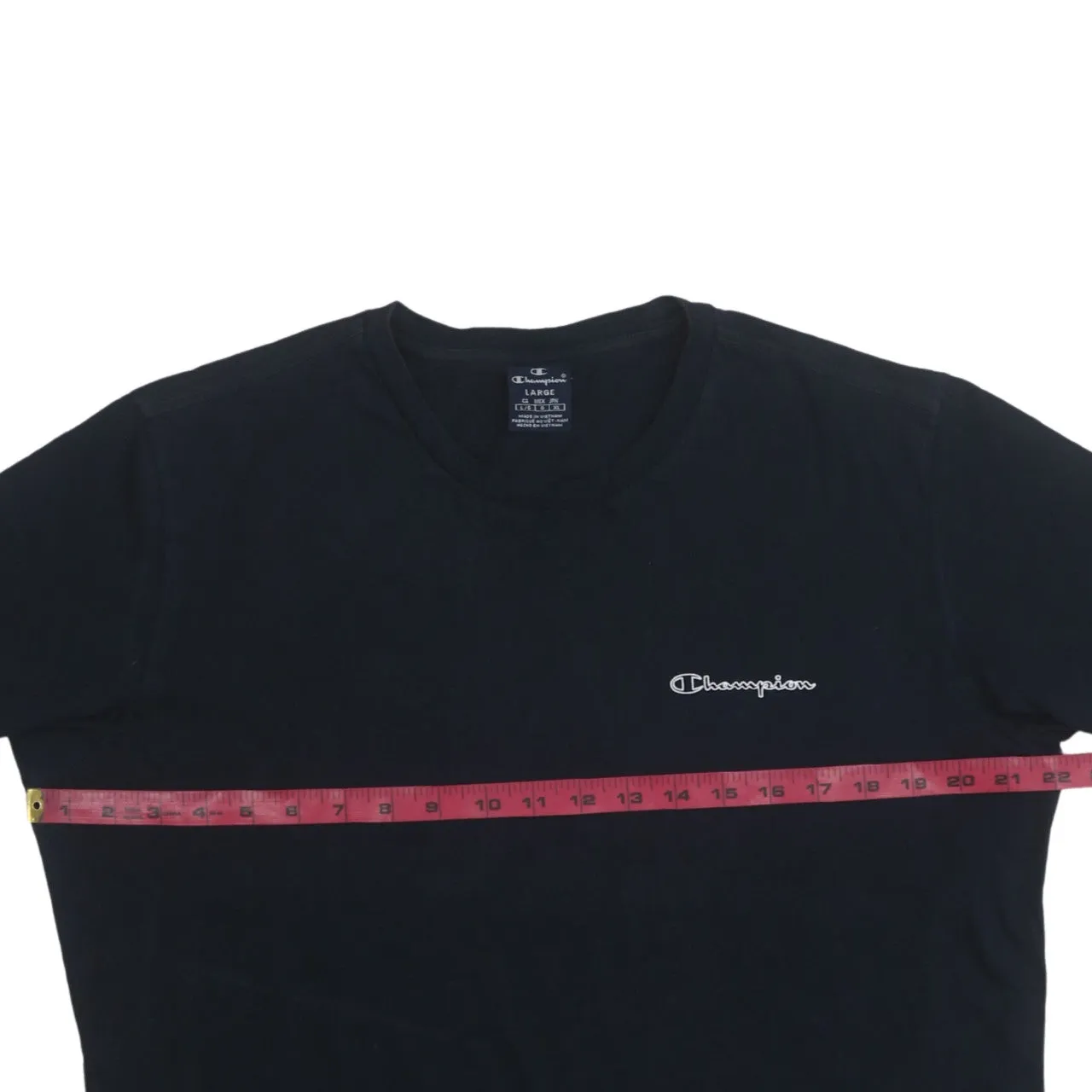 Champion 90's Short Sleeves Crew Neck T Shirt Large Black sold by Vintage Club product image thumbnail 5
