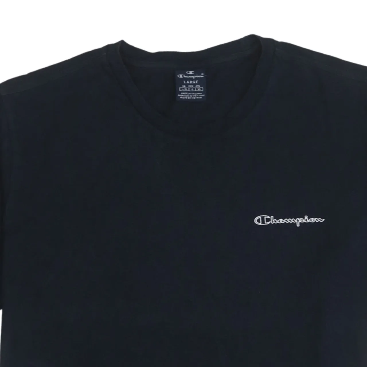 Champion 90's Short Sleeves Crew Neck T Shirt Large Black sold by Vintage Club product image thumbnail 3