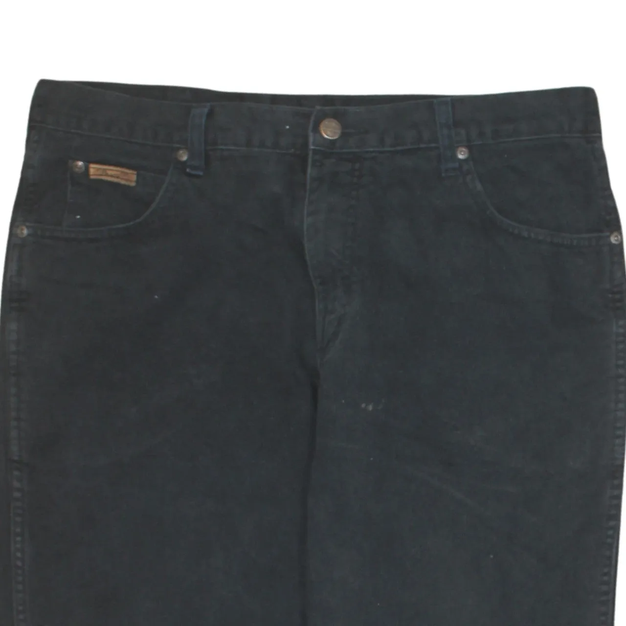 Wrangler 90's Flat Front Straight Leg Baggy Trousers / Pants 36 Black sold by Vintage Club product image thumbnail 3