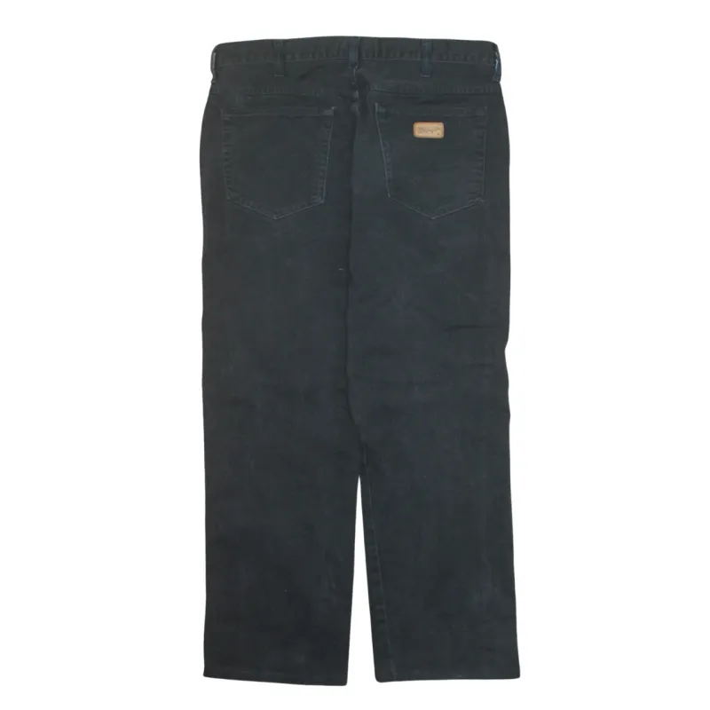 Wrangler 90's Flat Front Straight Leg Baggy Trousers / Pants 36 Black sold by Vintage Club