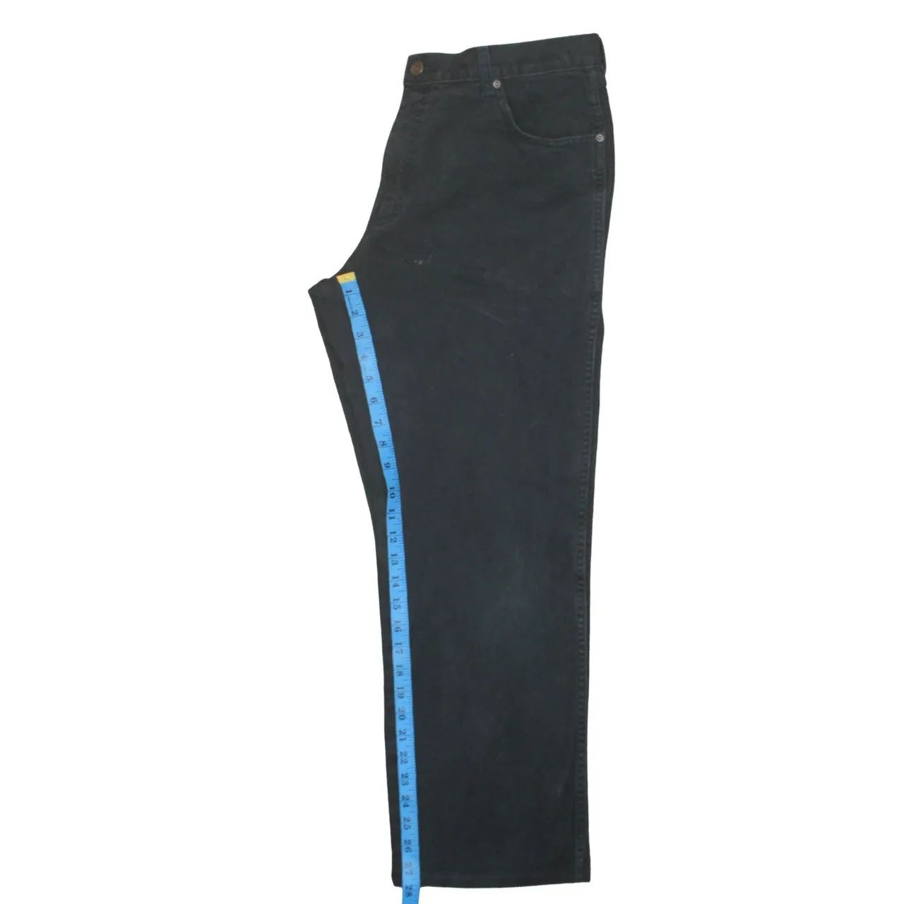 Wrangler 90's Flat Front Straight Leg Baggy Trousers / Pants 36 Black sold by Vintage Club product image thumbnail 5
