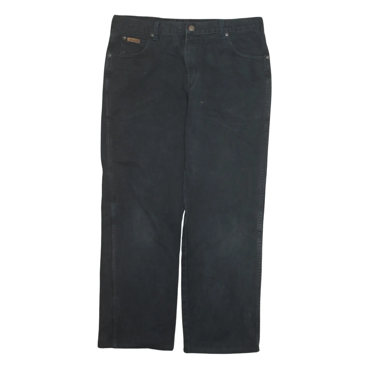 Wrangler 90's Flat Front Straight Leg Baggy Trousers / Pants 36 Black sold by Vintage Club product image thumbnail 2