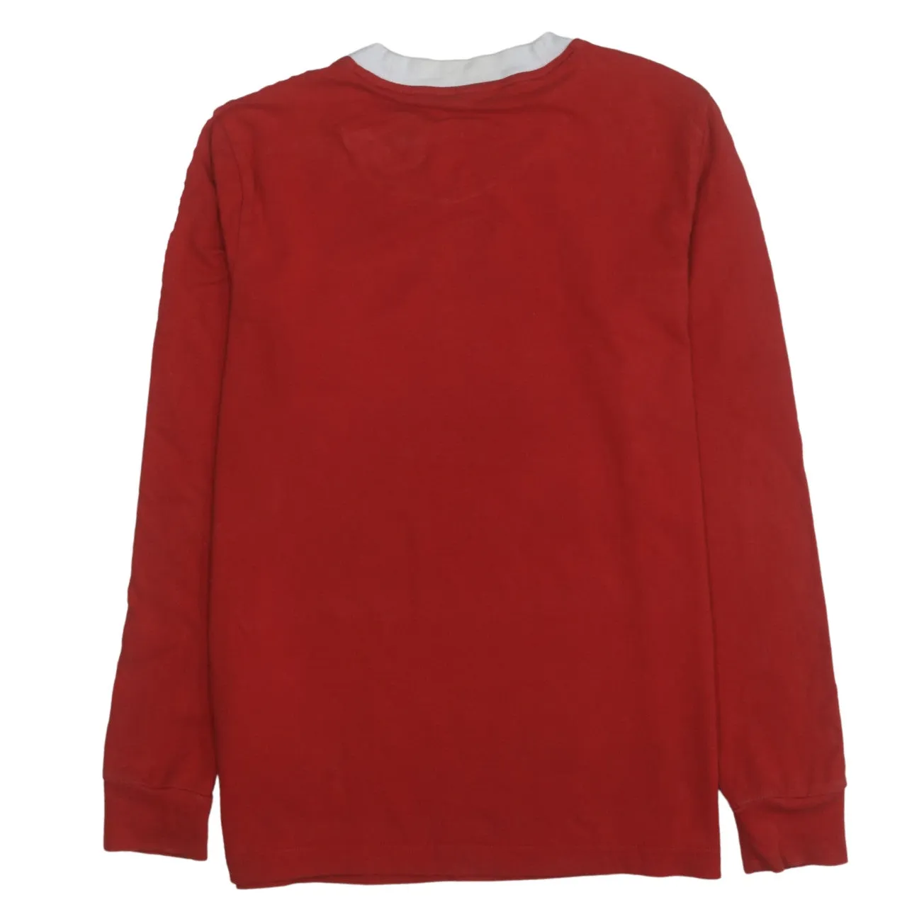 Adidas 90's Striped Sleeve Crew Neck Sweatshirt Medium Red sold by Vintage Club product image thumbnail 2