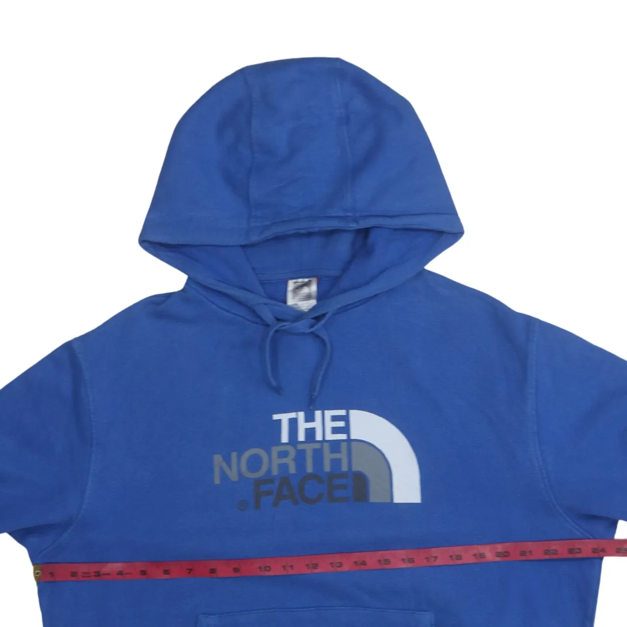 The North Face 90's Spellout Pullover Hoodie Large Blue sold by Vintage Club product image thumbnail 5