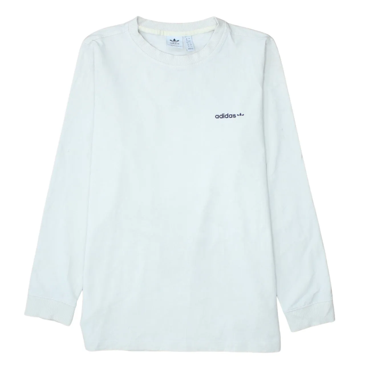 Adidas 90's Lightweight Crew Neck Sweatshirt Medium White sold by Vintage Club