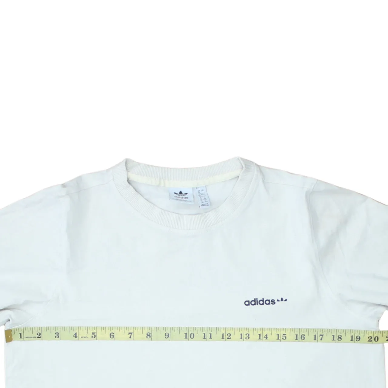 Adidas 90's Lightweight Crew Neck Sweatshirt Medium White sold by Vintage Club product image thumbnail 5