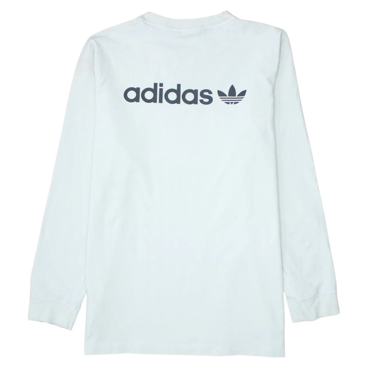 Adidas 90's Lightweight Crew Neck Sweatshirt Medium White sold by Vintage Club product image thumbnail 2