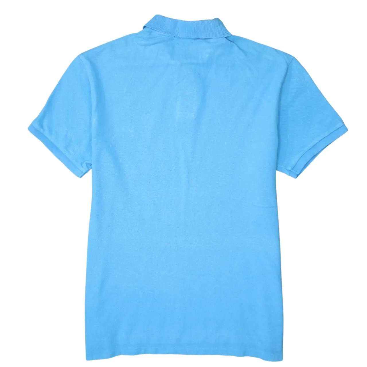 Polo Ralph Lauren 90's Short Sleeves Quarter Button Polo Shirt Large Blue sold by Vintage Club product image thumbnail 2