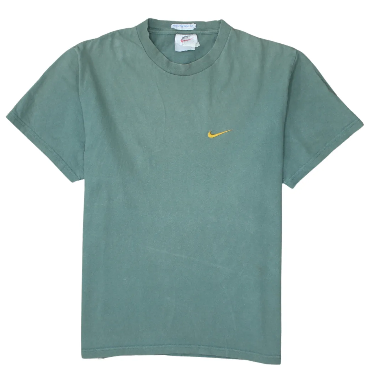 Nike 90's Swoosh Short Sleeves T Shirt Medium Green sold by Vintage Club